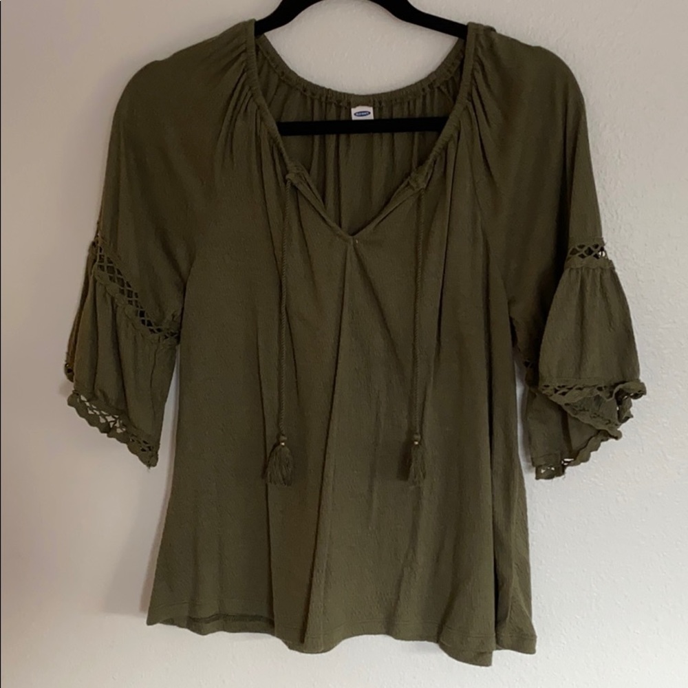 Olive green 3/4 sleeve